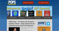 Desktop Screenshot of californiapopsorchestra.com