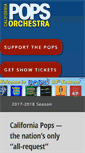 Mobile Screenshot of californiapopsorchestra.com